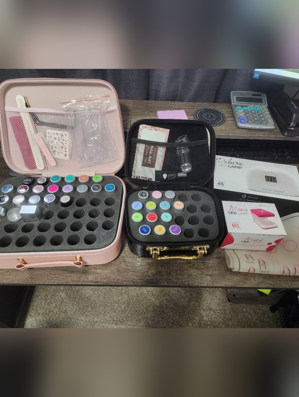 Nail Gel Storage Kit with Color And Accessories